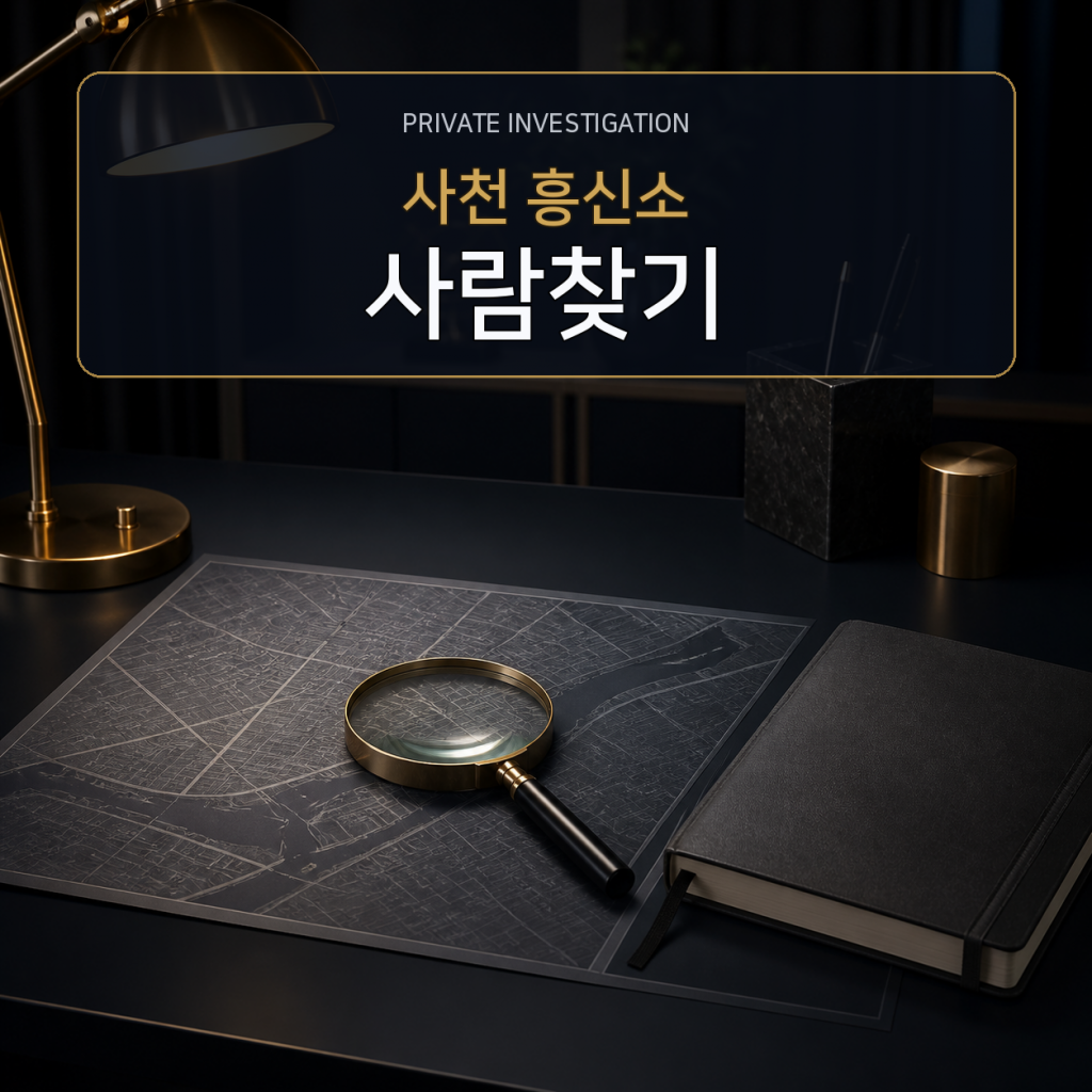 사천 사람찾기·소재파악 전문 흥신소