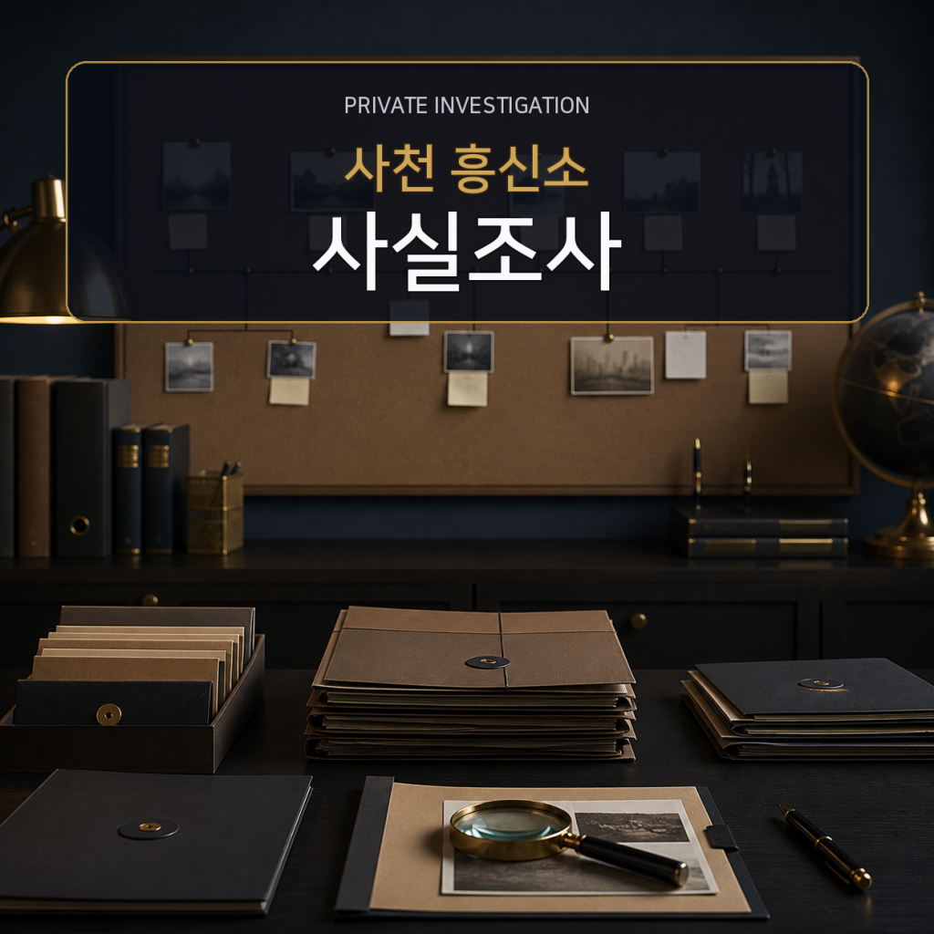 사천 사실관계 조사 전문 흥신소
