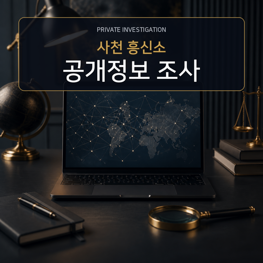 사천 디지털 공개정보 조사 전문 흥신소